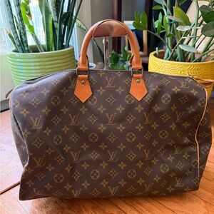 Louis Vuitton SPEEDY40 vintage Brown Monogram Canvas